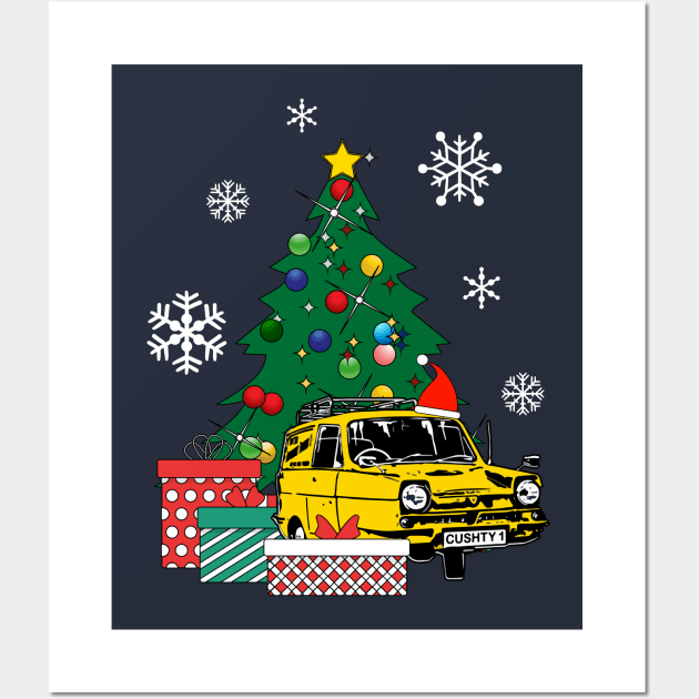 Only Fools And Horses Car Around The Christmas Tree Wall Art by Nova5